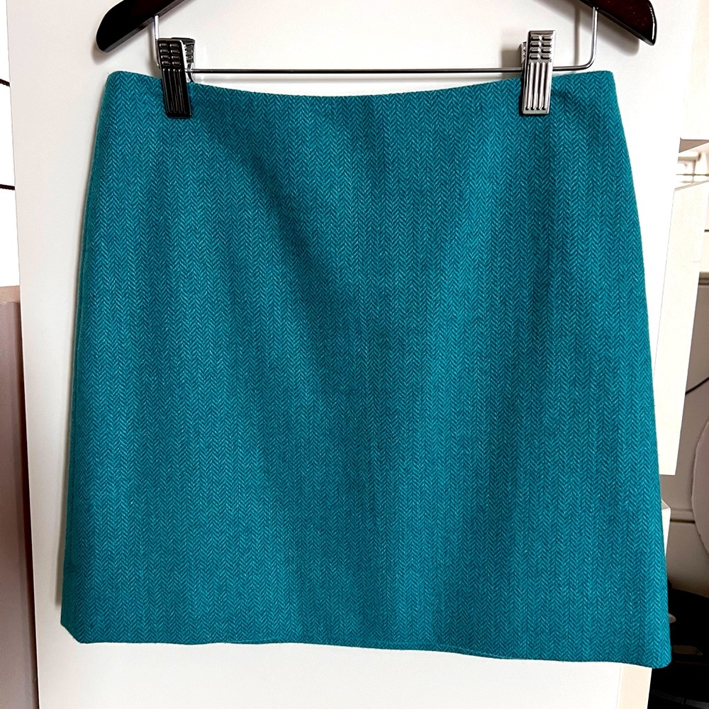 J. CREW Teal Skirt Size 00